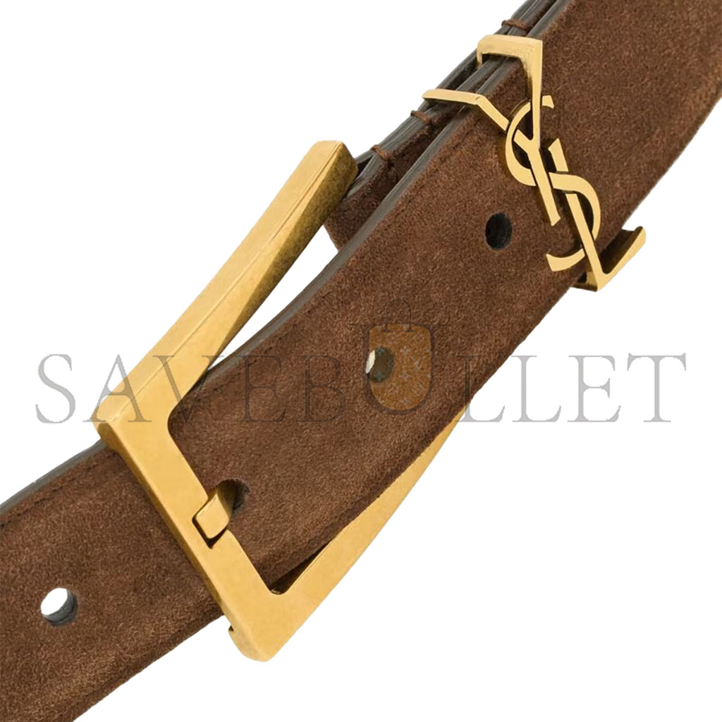 YSL BELT LETTER LOGO SUEDE 7895881U80W2358